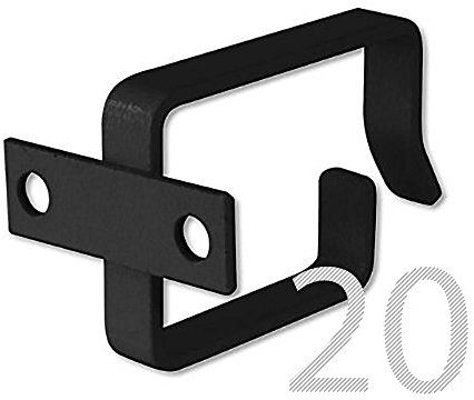 DIGITUS Professional KabelBügel aus Stahlblech (20 Stück, schwarz)