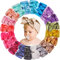 20 colori per bambine in morbido nylon elastico da 15,2 cm con nastro grosgrain, elastico per capelli per neonati