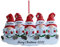 Personalisierte Weihnachtsbaum hängende Anhänger Ornament Puppen Familie Dekor Baum benutzerdefinierte Name Ornament Harz personalisierte Weihnachten Familie Dekoration Geschenke
