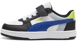 PUMA Caven 2.0 Block AC+ PS Sneaker, Cobalt Glaze-Gray Fog-Lime Pow, 31 EU