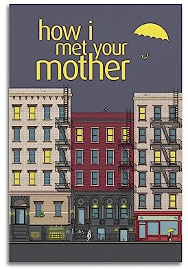 ELedvb Leinwandposter, Motiv: How I Met Your Mother Geraldine House, 30 x 45 cm, ungerahmt, Wohnzimmerdekoration