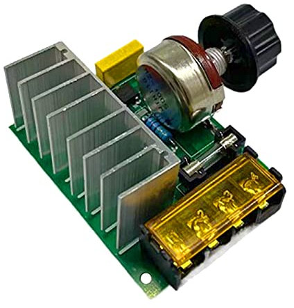 LINGLOUZAN 4000W AC Spannungsregler 220V Motordrehzahlregelung BüRstenloser Elektronischer Thyristor Dimmer Temperaturregler