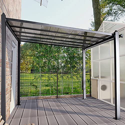 Gazebo da Esterno 9' x 9,5' per Patio, Pergola Hardtop, Gazebo Tetto PC Tenda da Giardino Riparo Sole, per Giardino Cortile, Patio, Prato