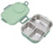 Pissente Fiambrera Bento, Fiambrera Térmica de Acero Inoxidable 304 con Cuchara, Palillos y Tazón de Sopa, Doble Capa, 3 Compartimentos, Contenedor de Preparación de Comidas para Niños,