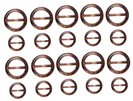 STOBOK 40St Runde japanische Schnalle Perlenhemden für Frauen Schnallen mit verstellbarer Geometrie Hausschuhe für Damen runde schnallen selber machen verstellbare Rollschnallen