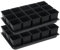 Tymar 15x Anzuchttöpfe mit Untersetzer, Blumentopf mit Pflanzschalen, mit Tablett, Shuttle-Trageschalen (Anzuchttöpfe 9x9 + Untersetzer, 2 Pack)