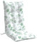 vidaXL Lot de 6 Coussins de Chaise à Dossier Haut, Galette de Siège Imperméable, Coussin d'Extérieur Anti-Glissement Jardin Terrasse, Modèle de Feuille