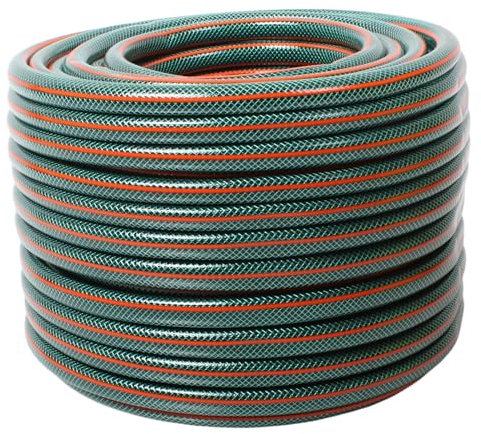 Gartenschlauch Schlauch 1 Zoll 20m 30m 50m Grün Gelb Wasserschlauch Varianten (20m Grün)