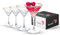 Set mit 4 Vintage Martini Gläser mit Goldrand (7,7 oz/230 ml). Cocktailgläser, Sektgläser, Espresso Martini Gläser, Margarita Gläser, Champagner gläser mit langem Stiel