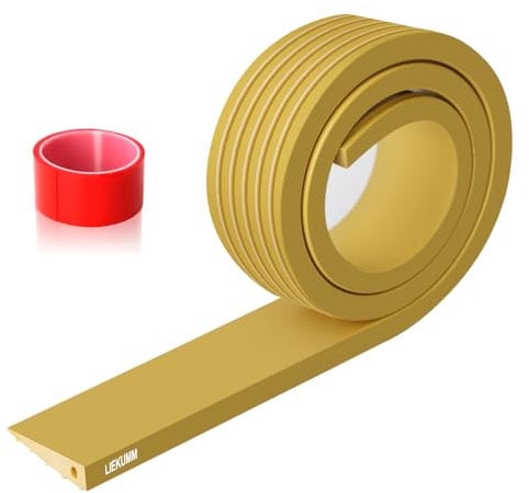 LIEKUMM 1 cm Rise Threshold Ramp, 800 kg Load Capacity PVC Portable Ramps for Wheelchairs, Indoor & Outdoor Curb Ramp, Ramps for Mobility Scooter, Electric Wheelchair, Garage, Step, Motorbike, Yellow