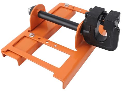 Kettensägenaufsatz, Schnittgeführt, Holzschnittführung, Stabil, Kompakt, für die Holzbearbeitung (Orange Gelb)