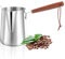 YAYODS Turkish Coffee Pot, 1000ml Stainless Steel Chocolate Melting Pot with Stirring Spoon, StoveTop Tea Maker, Arabic Coffee Heater for Maple Syrup, Sauce Heating