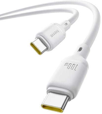 Câble USB-C Baseus Silky Series PD 100 W 1 m Blanc