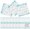 CALLARON 40 Pièces Serviette à pois bleu essuie-tout nappe turquoise assiettes et serviettes d'anniversaire turquoise nappe joyeux anniversaire assiettes et serviettes bleu sarcelle Papier