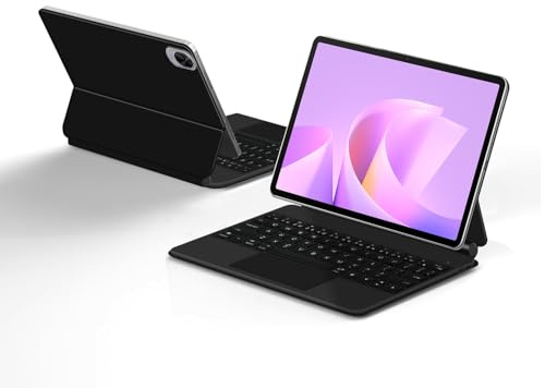 MUDASANQI Tastaturhülle kompatibel mit Huawei Matepad 11,5S 11,5 Zoll (2025), englisches QWERTY-Tastatur-Layout, Tastaturhülle mit Trackpad, schwimmender freitragender Ständer für Matepad 11.5S 2025