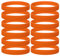 GOGO (Price / 120 Pcs) Silikon Armbänder, 120 PCS Gummi-Armbänder für Kinder, Party Suppliers - Orange