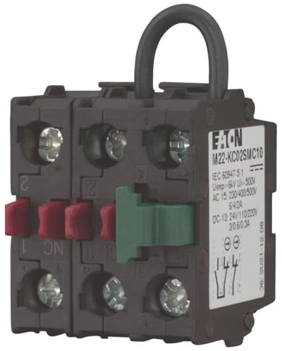 Eaton 121720 Kontaktelement 2 Öffner, Bodenbefestigung, Schraubanschluss, Selbstüberwachend