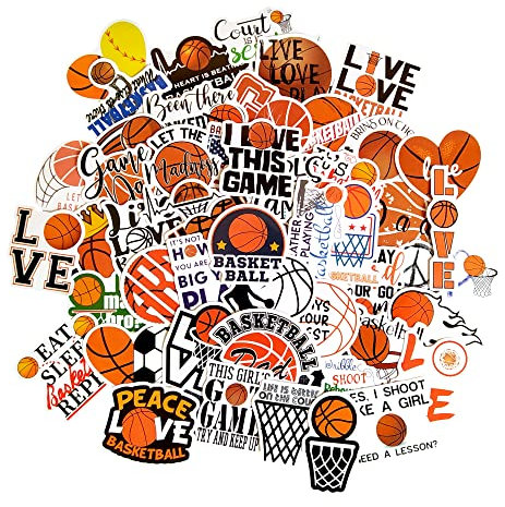 Basketball Aufkleber Kinder Skateboard Wasserflaschen Fahrrad Schule Bücher Motorrad Helm Bücher Vinyl