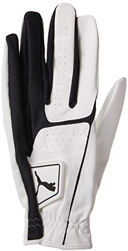 PUMA Golf Herren Flexlite Golfhandschuh (Bright White-Puma Black, X-Large, Linke Hand)