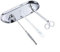 Opaltool Candle Accessory Set, 4pcs Candle Care Tools Includes Candle Wick Trimmer, Candle Wick Dipper, Candle Wick Snuffer and Storage Tray Plate for Candle Lovers (Silver)