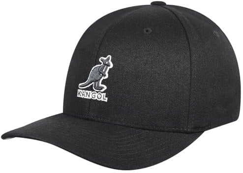 Kangol, 3D Wool Flexfit 5128BC, Black/Black, L