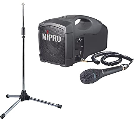 Mipro MA-101C Lautsprecher mit Mikrofon + MS-30 Lautsprecherstativ