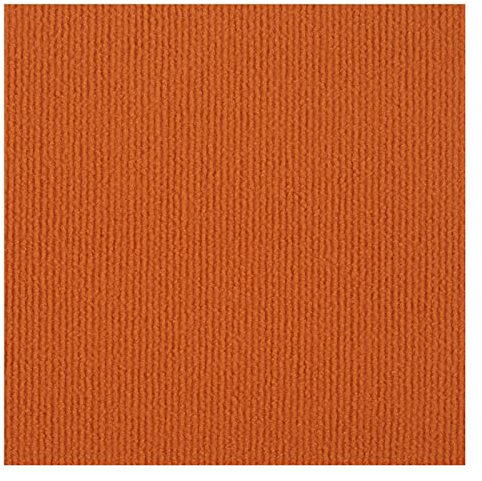 Teppichfliesen 11,4 X 11,4 Zoll, Teppichquadrate Zum Abziehen Und Aufkleben, rutschfeste Teppichbodenfliesen Für Wohnzimmer Und Keller, Mehrzweck-Bodenmatte Für Zuhause Und Haustiere,Orange,24Pcs
