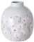 Vase Sarah Keramik Höhe 17 cm hellgrau helllila weiß, Floral