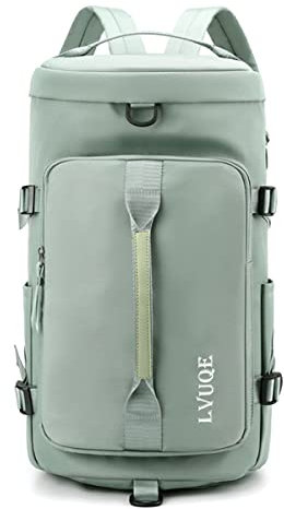 AUXDIQ Sport Turnbeutel, Seesack mit Schuhfach faltbar Ausbildung Handtasche für Männer und Frauen - Sport Reisetasche über Nacht Wochenende Schulter Gewicht trocken Tasche