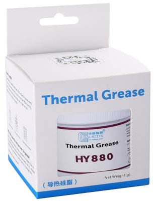 HY880(50 Gramm)> 6.5 W/m.K CPU Wärmeleitpaste PC kühlpaste Leitpaste Thermal Paste für CPU GPU PS4 PC..(!!Kapazität:50g ist EIN Drittel Einer Flasche!!