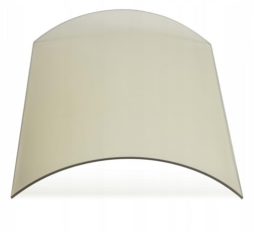 Kaminglas Gebogen | für Fireplace Hark Mero | 448 x 398 x 422 mm Ofenglas Ofenscheibe Sichtscheibe gebogenes Glas Kaminscheibe Kamin Gebogen, Temperaturbeständig bis 800 °C | 44.8x39.8x42.2 cm