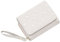 Jadin Porte Monnaie Femme, Petit Porte Monnaie avec Bouton Pression en Métal, Portefeuille en PU pour Femme avec Porte Monnaie avec Plusieurs Emplacements pour Cartes et Compartiments,10,5 x 8cm,Blanc