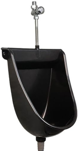 AAADRESSES Einfache Urinale FüR MäNner, Wand Urinal Aus Kunststoff, Urinabscheider FüR AußEntoilette, TemporäRes Urinal, Wasserloses Urinal, Mit Schlauch, FüR Garage/Herrenbad/Reise,Schwarz