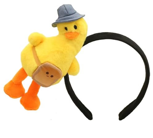 jojobasec Gelbe Ente Haarreifen Plüsch Ente Haarband Lustig Party Stirnband Geburtstag Party Kopfbedeckung Frauen Gesicht Waschen Stirnband