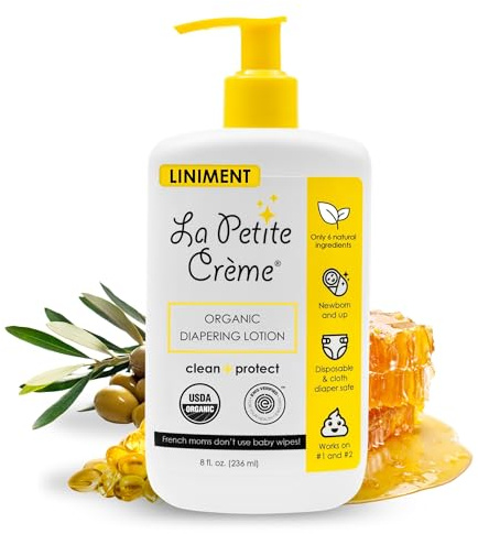 La Petite Creme Premium Diapering Lotion - Liniment Diaper Rash Cream, 8 oz