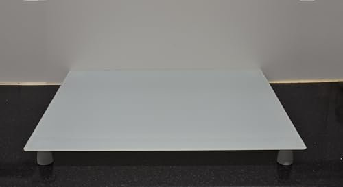 Deenz 60X52Cm White Universal Hob Cover Plate Tempered Glass Worktop Saver Dishwasher Safe 5Mm All Types of Cookers (Hob Cover 4 Feets)