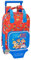 Paw Patrol Cool Schulrucksack 765 mit Trolley 805, ideal für Kinder verschiedener Altersgruppen, bequem und vielseitig, Qualität und Widerstandsfähigkeit, 20 x 8 x 28 cm, Rot/Blau, M, Casual