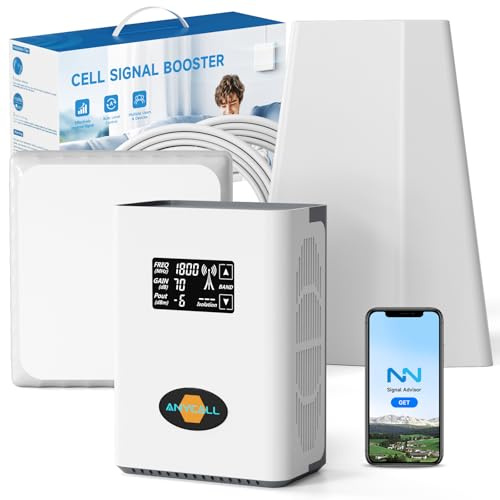ANYCALL Amplificador Señal Movil para Banda 3, 7, 8 y 20, 5G 4G LTE 3G gsm Repetidor para Hogar y Oficina, Señal Movil Compatible con Orange Yoigo y más