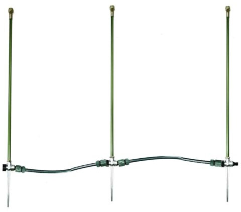 O'FRESH Brumisateur Jardin Exterieur Grande Surface - Trio de Brumisateurs de Terrasse Serre Pergola - Brumisateur Extérieur à Hauteur Ajustable (85 à 155 cm)