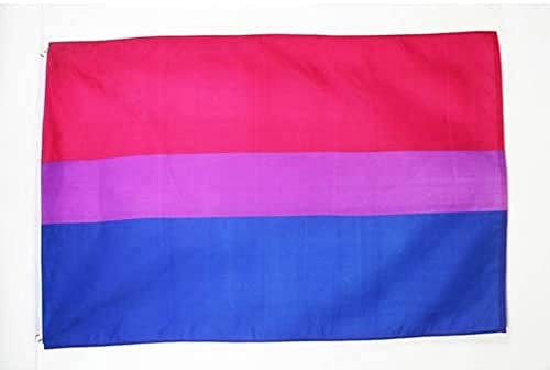 AZ FLAG - Bandera Arco Iris Bisexual - 150x90 cm - Bandera Bisexual – Rainbow 100% Poliéster Con Ojales de Metal integrados - 110g - Colores Vivos Y Resistente A La Decoloración