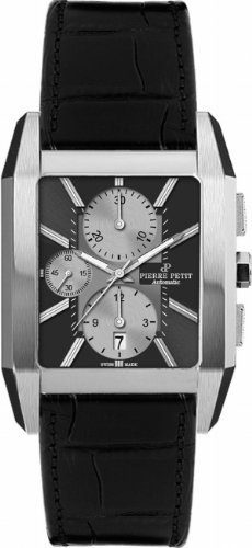 Pierre Petit Herren-Armbanduhr XL Paris Analog Automatik Leder P-815A