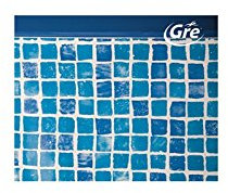 Liner Gresite para Piscinas Ovaladas Altura 120-730 x 375 cm, Gresite, Ovalada, 120 cm