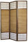 Paravent japonais avec bambou en bois de 3 Panneaux -PEGANE-