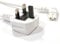 kenable Power Cord UK Plug to Right Angle Figure 8 Lead Cable C7 5m WHITE [5 metres]