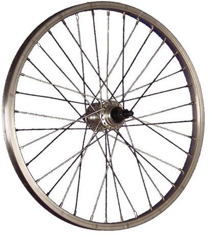 20 Zoll Hinterrad Büchel Alufelge/Schraubkranznabe 5/8-fach - Silber