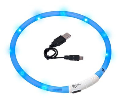 Karlie Visio Light LED Schlauchhalsband L: 20 - 70 cm blau