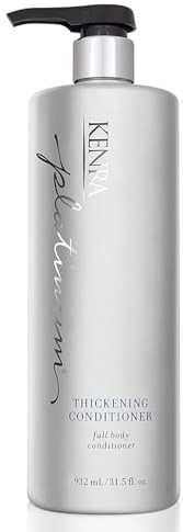 Kenra Professional Platinum Thickening Conditioner | Provides Nourishment & Delivers Shine | Increases Thickness & Volume | Body & Fullness | Protects Against Humidity | All Hair Types | 31.5 fl. Oz