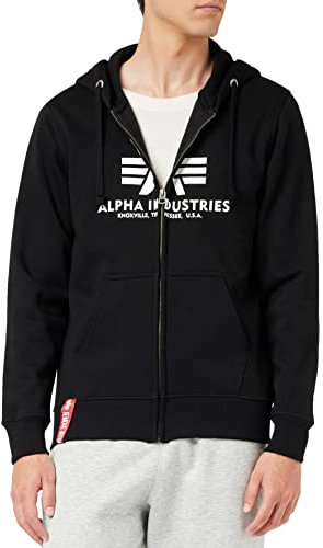 Alpha Industries Basic Zip Hoody Kapuzensweat für Herren Black