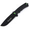Ganzo G8012 Couteau à Lame Fixe avec Couteaux de Survie Fire Starter (G8012-BK)