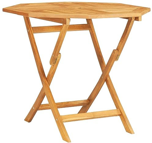 vidaXL Klappbarer Gartentisch 85x85x76 cm Teak Massivholz